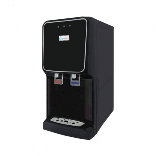 AQ98-GX7 Aqua Kent Hot And Normal Direct Pipe in Alkaline Water Filter Dispenser Water Purifier - Black