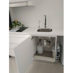 Aqua Kent Under Sink High Capacity 5-Stage 50 gpd Reverse Osmosis Drinking Water Filtration System with Pump And Faucet Aqua Kent Under Sink High Capacity 5-Stage 50 gpd Reverse Osmosis Drinking Water Filtration System with Pump And Faucet