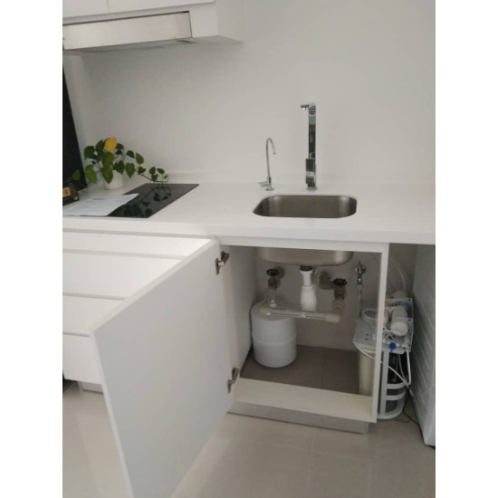 Aqua Kent Under Sink High Capacity 5-Stage 50 gpd Reverse Osmosis Drinking Water Filtration System with Pump And Faucet