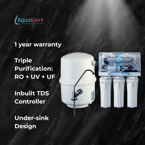 Kent Excell Under-The-Counter / Kitchen Sink RO +UV+ UF Water Filter And Purifier. Kent Excell Under-The-Counter / Kitchen Sink RO +UV+ UF Water Filter And Purifier.