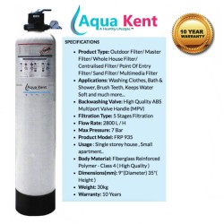 Outdoor Whole House Master Water Filter System FRP935 Sand Filter Outdoor Whole House Master Water Filter System FRP935 Sand Filter