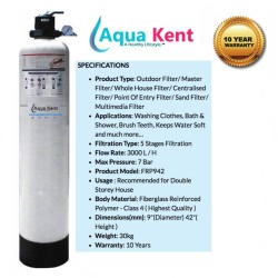 Outdoor Whole House Master Water Filter System FRP942 Sand Filter Outdoor Whole House Master Water Filter System FRP942 Sand Filter