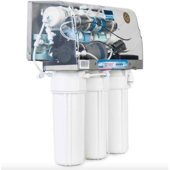 Deionized Water Filter Kent Excel 6 stage filtration with RO & Resin