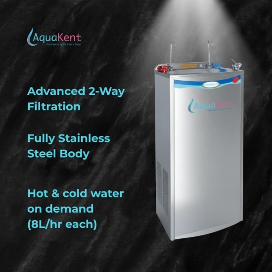 Aqua Kent Fully Stainless Steel HOT& COLD Economy Water Cooler