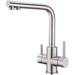 Aqua Kent 3 Way Kitchen Mixer Tap SUS 304 Material with Drinking Water Kitchen Sink Tap 360° Swivel Spout Kitchen Mixer Stainless Steel Aqua Kent 3 Way Kitchen Mixer Tap SUS 304 Material with Drinking Water Kitchen Sink Tap 360° Swivel Spout Kitchen Mixer Stainless Steel